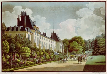 View of the Chateau de la Malmaison Next to the Park, from 